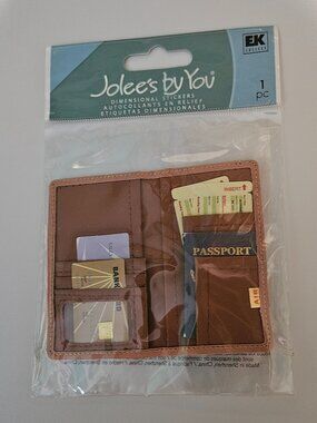 RARE NIP JOLEE'S BY YOU PASSPORT EMBELLISHMENT SCRAPBOOKING TRAVEL STICKERS